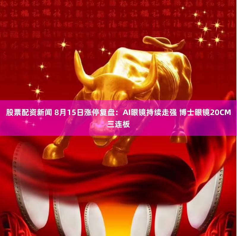 股票配资新闻 8月15日涨停复盘：AI眼镜持续走强 博士眼镜20CM三连板
