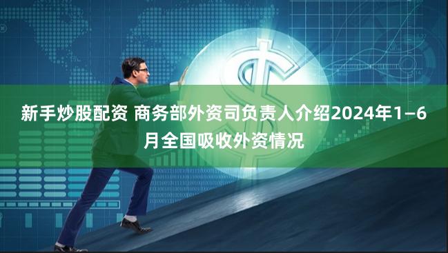 新手炒股配资 商务部外资司负责人介绍2024年1—6月全国吸收外资情况