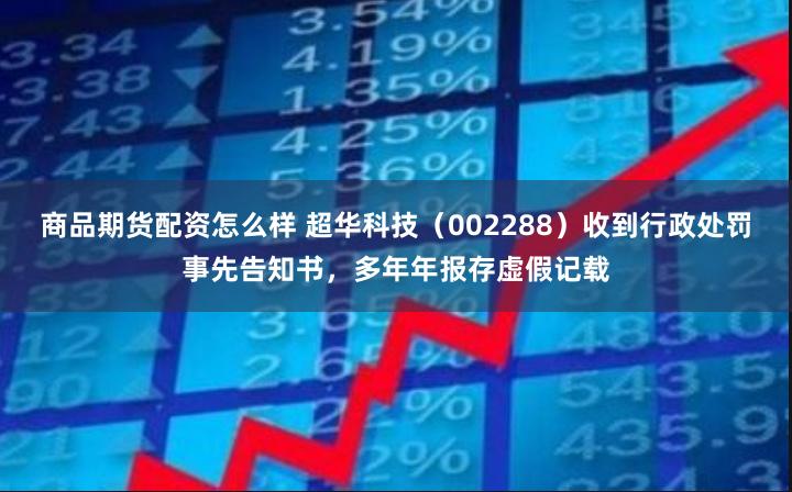 商品期货配资怎么样 超华科技（002288）收到行政处罚事先告知书，多年年报存虚假记载